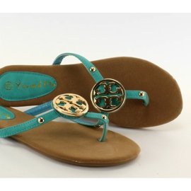 Flip-flops cu crampoane IR-82 nautice albastru 3