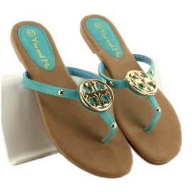 Flip-flops cu crampoane IR-82 nautice albastru 2