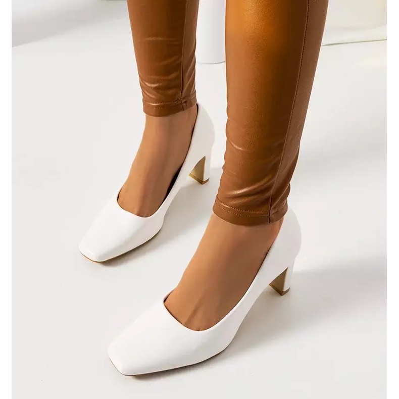 Pompe albi Graves de damă ecru 2