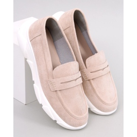 Mocasini cu talpa sport de la Hicks Beige bej 1