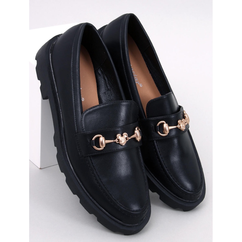 Mocasini cu Mickey Mouse Black negru 1