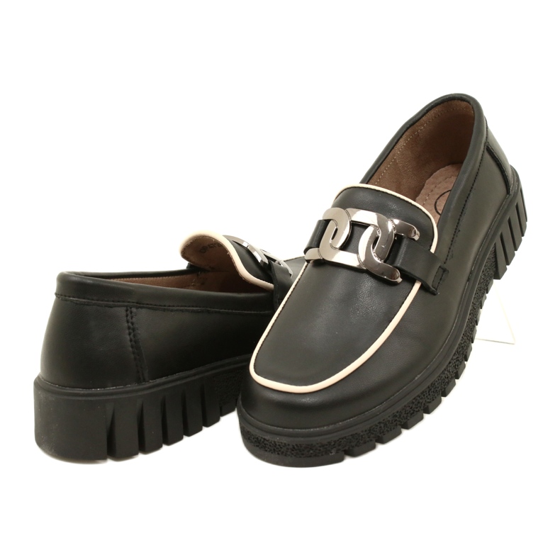 Pantofi eleganti din piele de damă Filippo DP4728/23 BK, negru 3 Pantofi eleganti din piele de damă Filippo DP4728/23 BK, negru 3