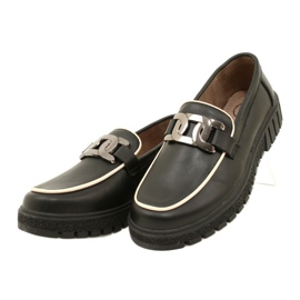 Pantofi eleganti din piele de damă Filippo DP4728/23 BK, negru 2 Pantofi eleganti din piele de damă Filippo DP4728/23 BK, negru 2