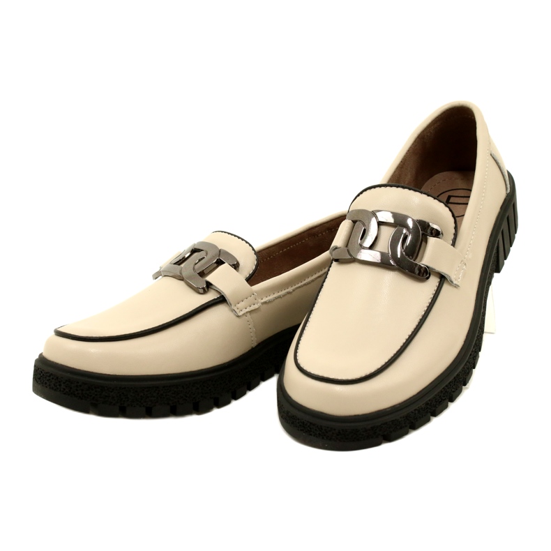 Pantofi de dama eleganti din piele Filippo DP4728/23 BE bej 2