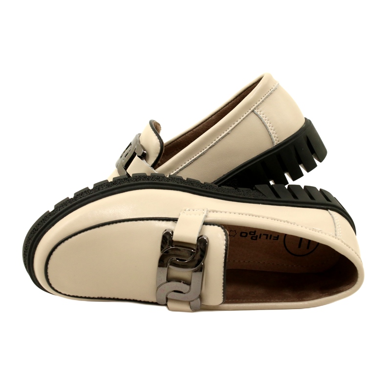 Pantofi de dama eleganti din piele Filippo DP4728/23 BE bej 4