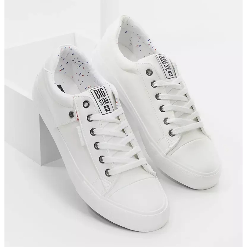 Tenisi albi bărbați Big Star GG174028 2