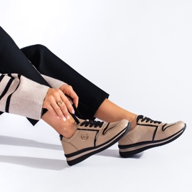 Tenisi Shelovet din piele bej 1