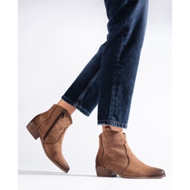 W. Potocki Cizme de cowboy din piele intoarsa Potocki camel maro 1 W. Potocki Cizme de cowboy din piele intoarsa Potocki camel maro 1