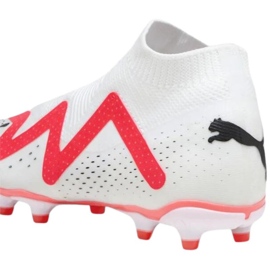Puma Future Match+ Ll FG/AG 107366 01 pantofi de fotbal albi cu șosetă 2 Puma Future Match+ Ll FG/AG 107366 01 pantofi de fotbal albi cu șosetă 2