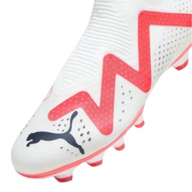 Puma Future Match+ Ll FG/AG 107366 01 pantofi de fotbal albi cu șosetă 3 Puma Future Match+ Ll FG/AG 107366 01 pantofi de fotbal albi cu șosetă 3