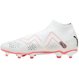 Puma Future Match+ Ll FG/AG 107366 01 pantofi de fotbal albi cu șosetă 4 Puma Future Match+ Ll FG/AG 107366 01 pantofi de fotbal albi cu șosetă 4