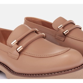 Marco Shoes Mocasini ușori bej 2