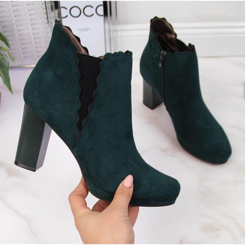 Botine izolate dama, verde Jezzi FAF125-12 2