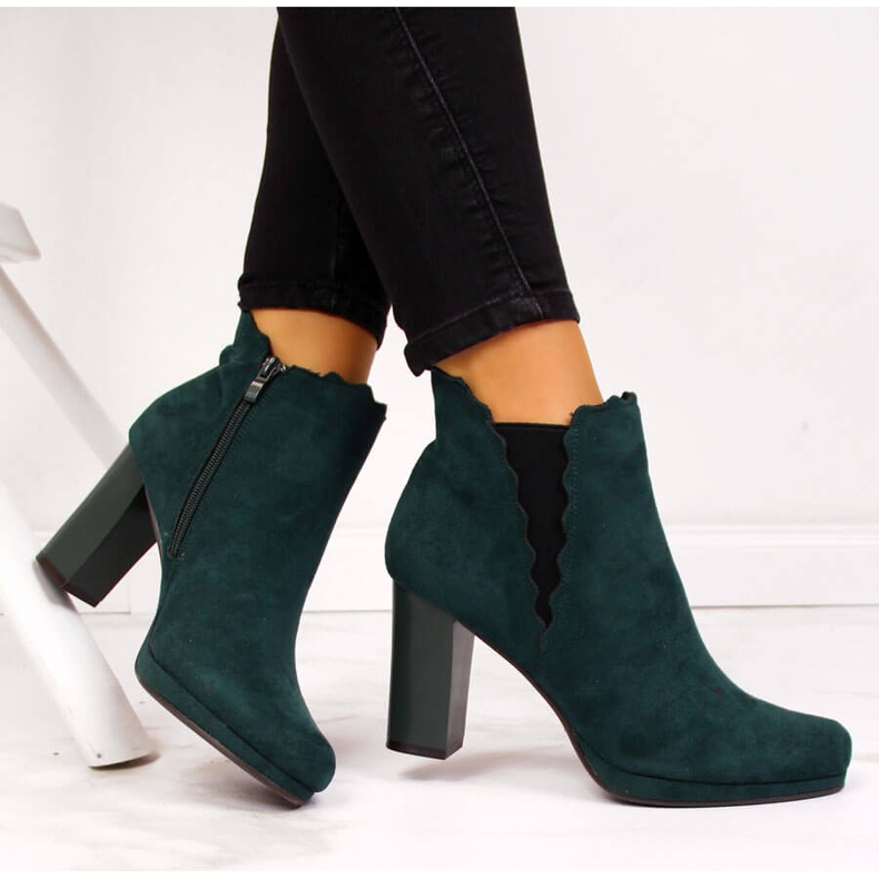 Botine izolate dama, verde Jezzi FAF125-12 1