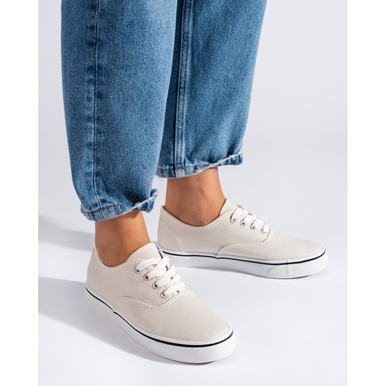 SHELOVET Adidași de damă bej 1 SHELOVET Adidași de damă bej 1