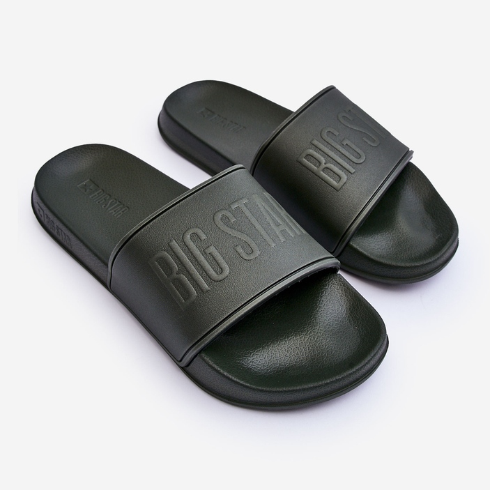 Flip-flops pentru bărbați ușoare din spumă Big Star MM174324 Verde închis 1