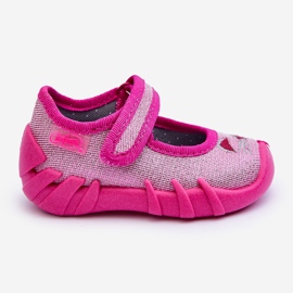 BEFADO S.A. Papuci de balerină Befado Shiny Cat 109P235 Roz negru 2