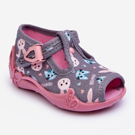 BEFADO S.A. Befado 213P139 Sandale de papuci iepure, gri și roz 1