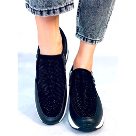 Tenisi sport negri strălucitori pentru damă negru 1