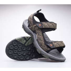 Sandale pentru bărbați Bergson Benue pentru drumeții BRG00127 verde 1