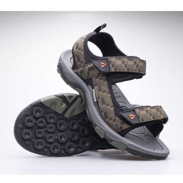 Sandale pentru bărbați Bergson Benue pentru drumeții BRG00127 verde 1