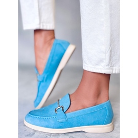Mocasini de dama Milva Blue albastru 1 Mocasini de dama Milva Blue albastru 1