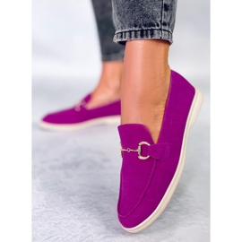 Mocasini dama Milva Fuchsia roz 1