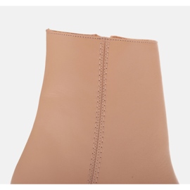 Cizme elegante din piele Marco Shoes 2363B-755-1 bej 1