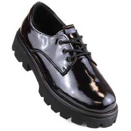 Pantofi de dama negri cu siret Filippo DP4729 negru 1