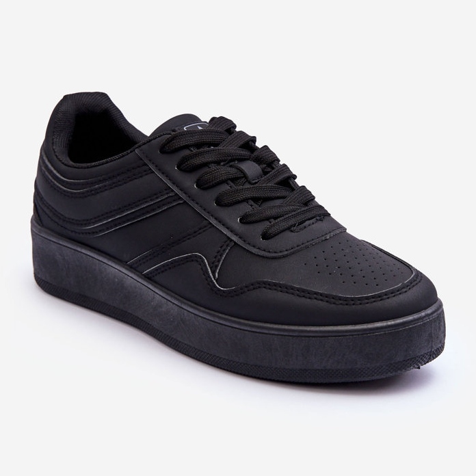 PE1 Pantofi Sport Dama Pe Platforma Neagra Pudina negru 1