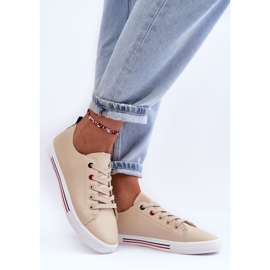 PE1 Pantofi Sport Dama Piele Bej Mosaia 1