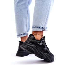 PA1 Pantofi de damă cu platformă grosime Agnenia negru 3