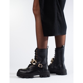 Diamantique Genți negre pe platformă negru 2