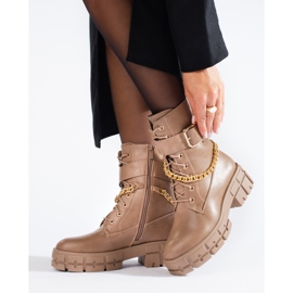 Lucratoare Shelovet bej cu talpa groasa 1