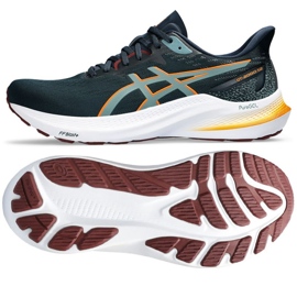 Pantofi de alergare Asics GT-2000 12 M 1011B691 401 French Blue verde 1