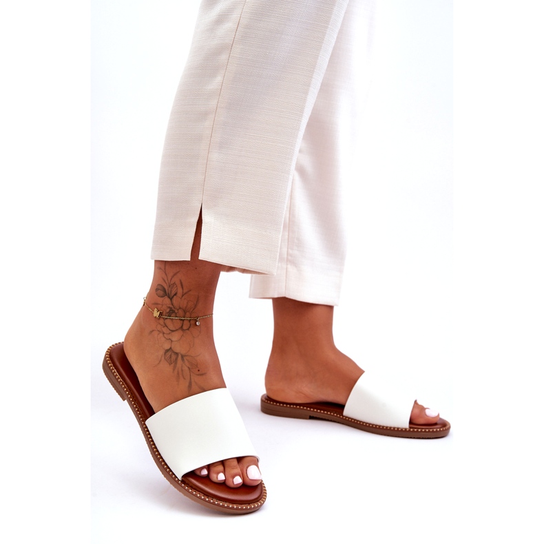 Sandale clasice de damă Afrodita albă 5