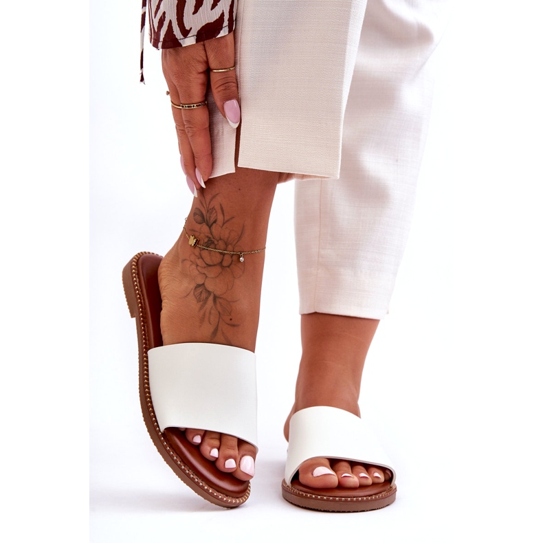 Sandale clasice de damă Afrodita albă 6