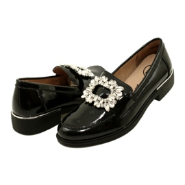 Lordi din piele lacuita cu decor Filippo DP4787/23 BK negru 3