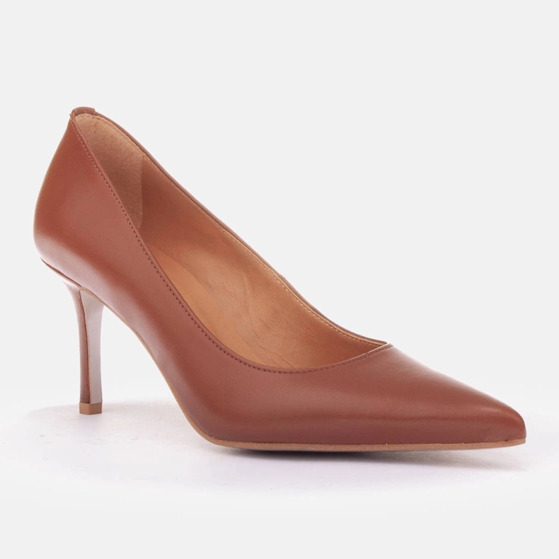 Marco Shoes Tocuri din piele Nappa maro 1