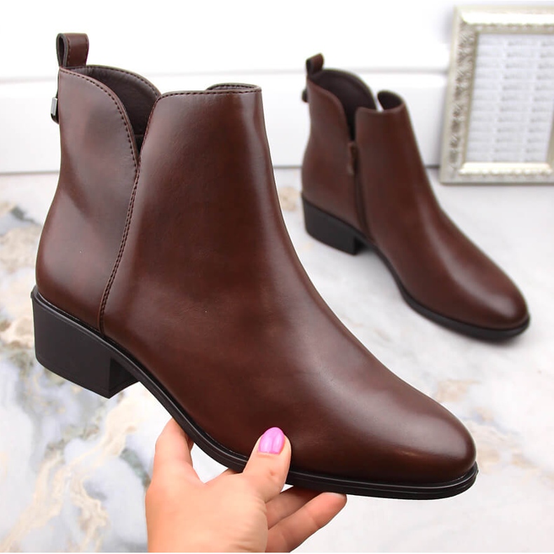 Cizme Chelsea de dama, maro izolat, Sergio Leone BT606 1