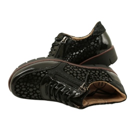 Tenisi Filippo DP4912/23 BK din piele, negri negru 4