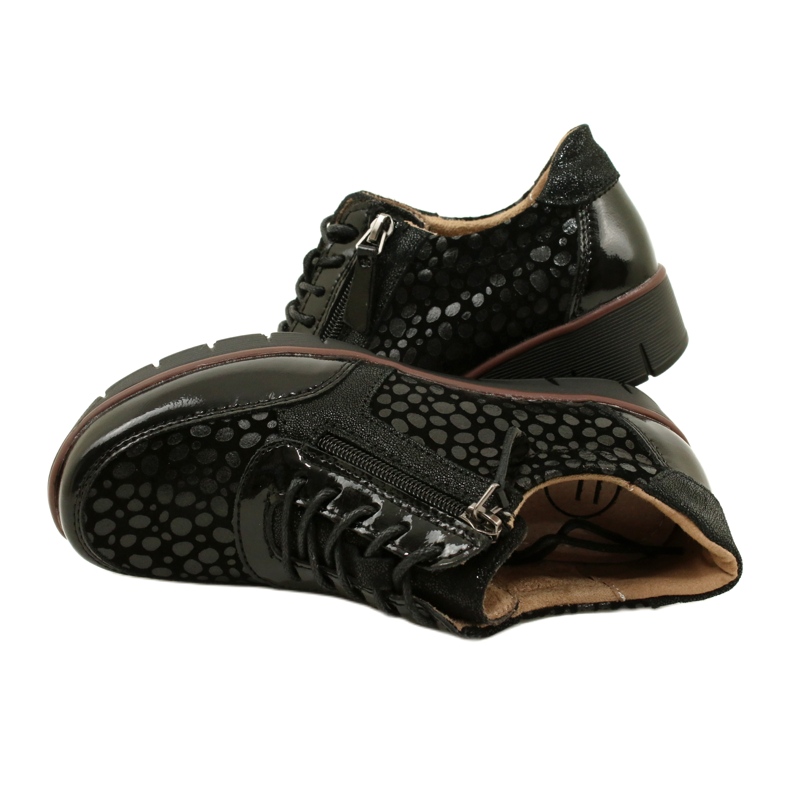 Tenisi Filippo DP4912/23 BK din piele, negri negru 4