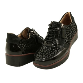 Tenisi Filippo DP4912/23 BK din piele, negri negru 3