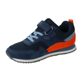 Pantofi copii Befado cu Velcro, bleumarin albastru 1