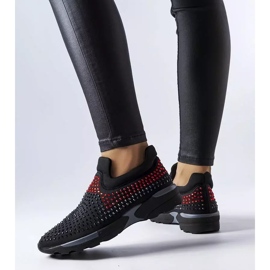 PA1 Adidasi negri decorati cu strasuri Berger negru 1