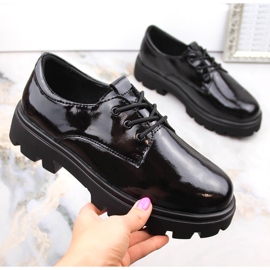 Pantofi de dama negri cu siret Filippo DP4729 negru 2