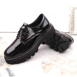 Pantofi de dama negri cu siret Filippo DP4729 negru 4