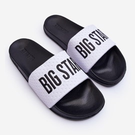 Flip-flops clasici pentru damă Big Star MM274713 alb și negru 1