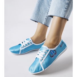 Adidași de damă Woodstock albaștri albastru 1
