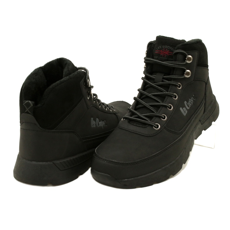 Ghete de drumeție de iarnă pentru bărbați Lee Cooper LCJ-23-31-3048M negre negru 3 Ghete de drumeție de iarnă pentru bărbați Lee Cooper LCJ-23-31-3048M negre negru 3